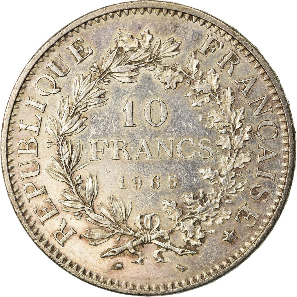 Moneta, Francia, Hercule, 10 Francs, 1965, Paris, SPL-, Argento, KM:932