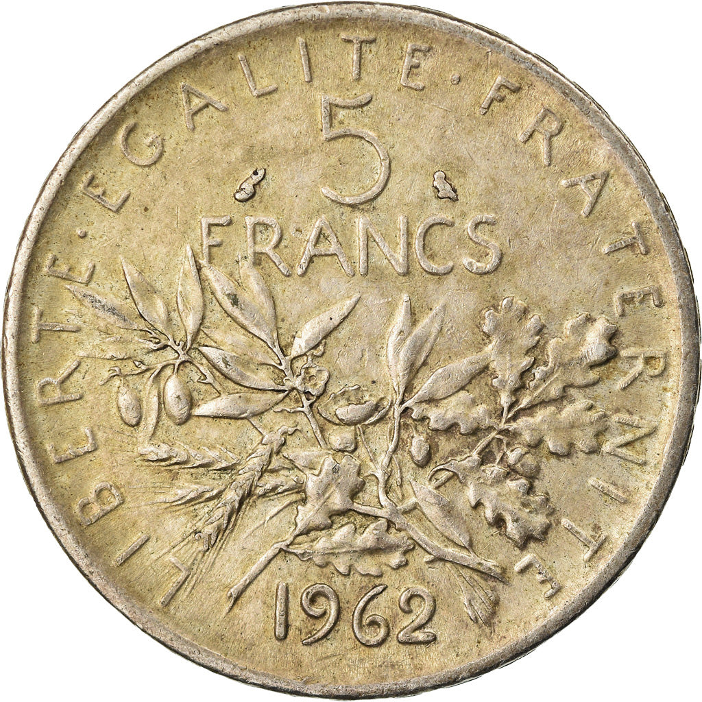 Coin, France, Semeuse, 5 Francs, 1962, Paris, EF(40-45), Silver, KM:926