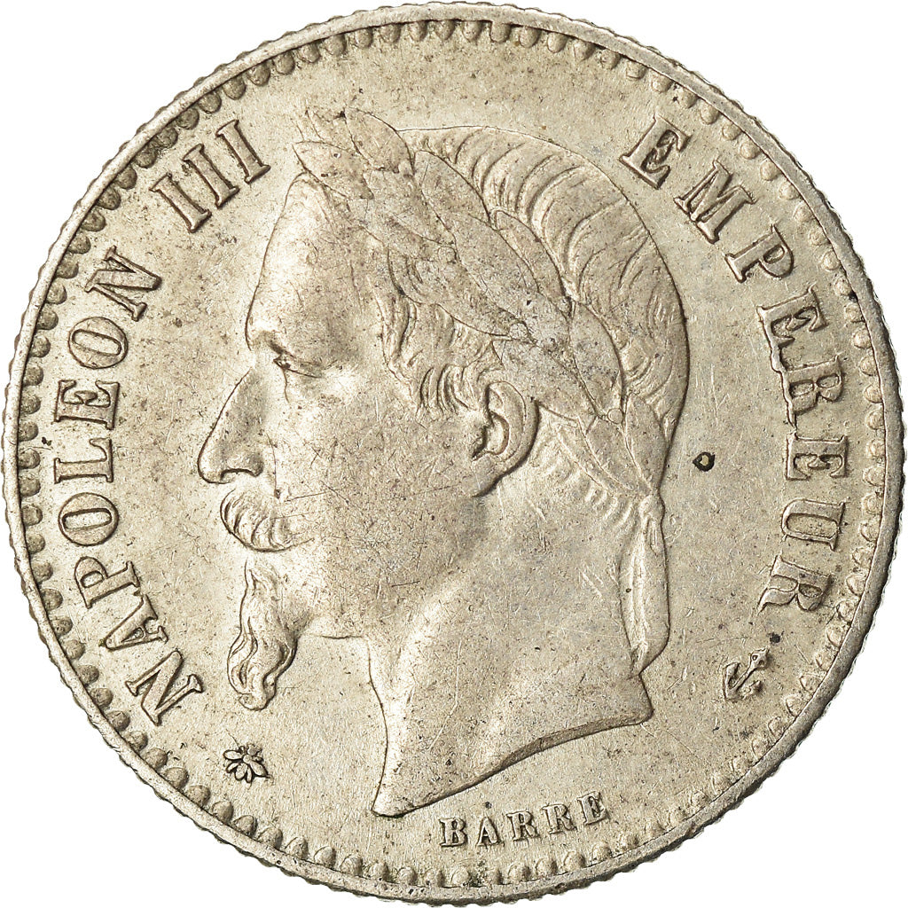 Coin, France, Napoleon III, 50 Centimes, 1867, Paris, EF(40-45), Silver