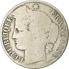 Moneta, Francia, Cérès, 50 Centimes, 1872, Bordeaux, B, Argento, KM:834.2