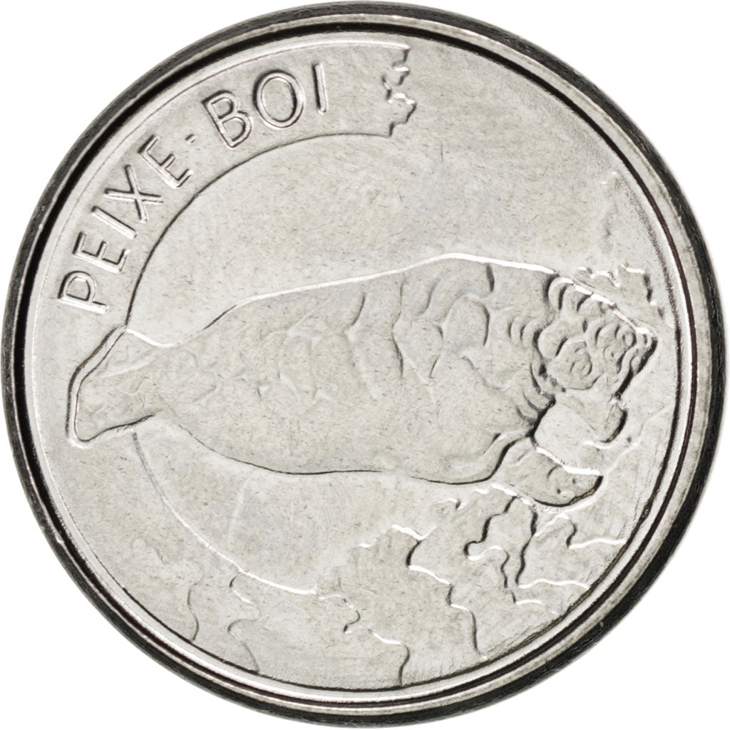 Coin, Brazil, 100 Cruzeiros, 1992, MS(63), Stainless Steel, KM:623