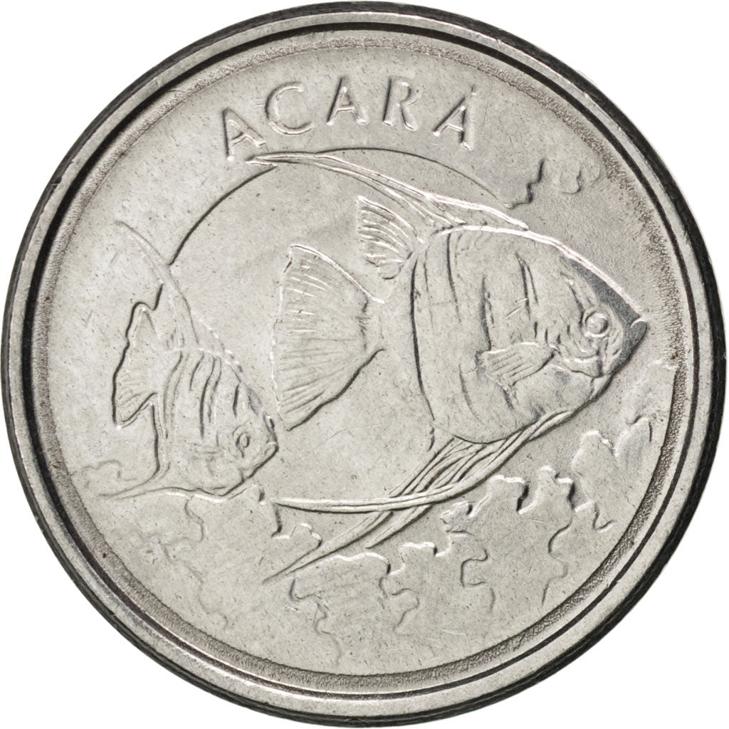 Coin, Brazil, 1000 Cruzeiros, 1992, MS(63), Stainless Steel, KM:626