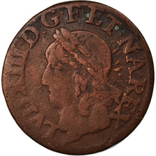 Coin, France, Louis XIII, Double tournois de Warin, 1643, Tours