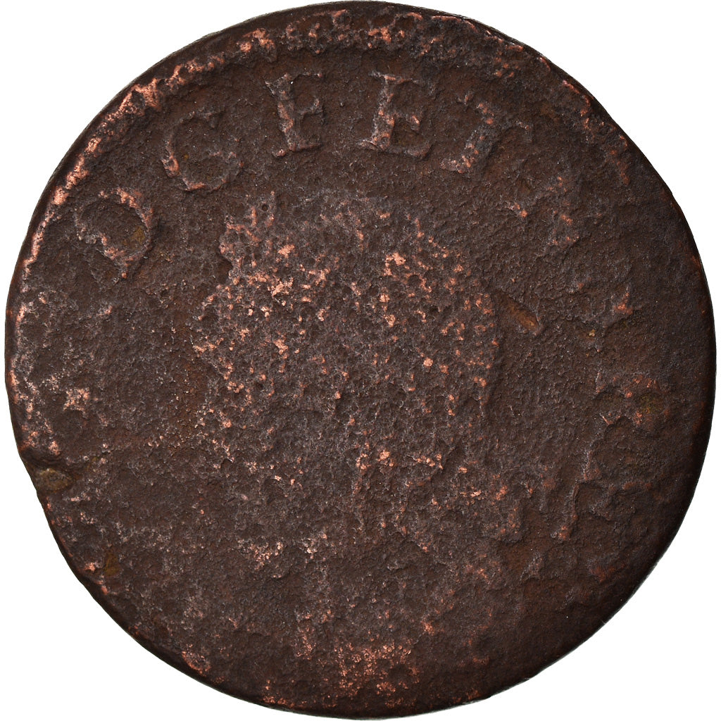 Munten, Frankrijk, Louis XIII, Double tournois de Warin, tête à gauche, Double