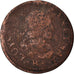 Moneta, Francia, Louis XIII, Double tournois, buste laurée et drapé, Double