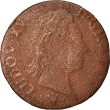Munten, Frankrijk, Louis XV, Liard à la vieille tête, Liard, 1770, Reims, ZG+