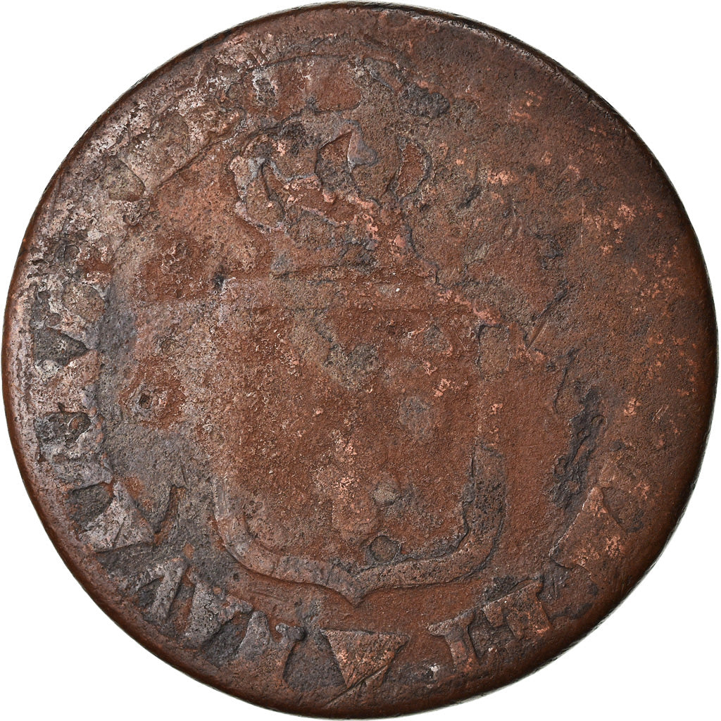 Moeda, França, Louis XV, Sol à la vieille tête, Sol, 1771, Lille, VG(8-10)