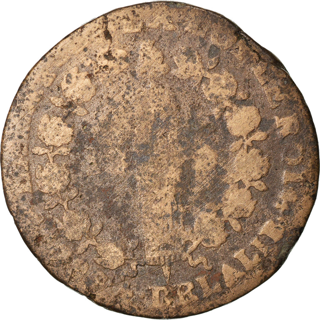 Coin, France, Louis XVI, 12 deniers françois, 12 Deniers, 1792, Nantes