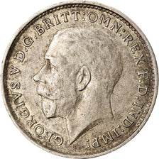 Coin, Great Britain, George V, 3 Pence, 1916, AU(50-53), Silver, KM:813