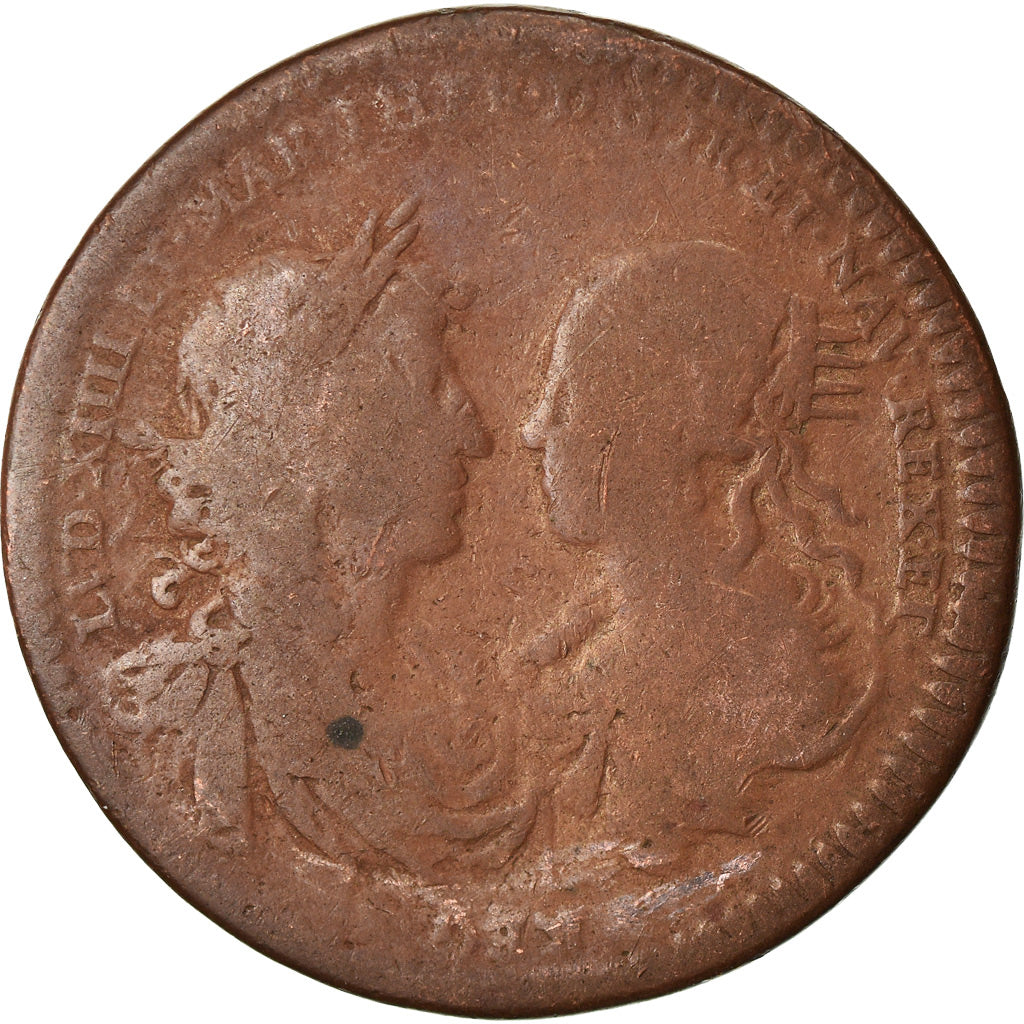 France, Jeton, Royal, Louis XIV, Entrée du légat à Paris, TB, Cuivre