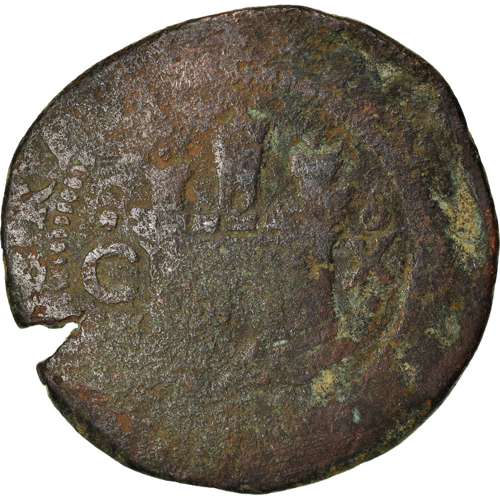 Moeda, Espanha, Philip II, 2 Maravedis, Cuenca, F(12-15), Cobre