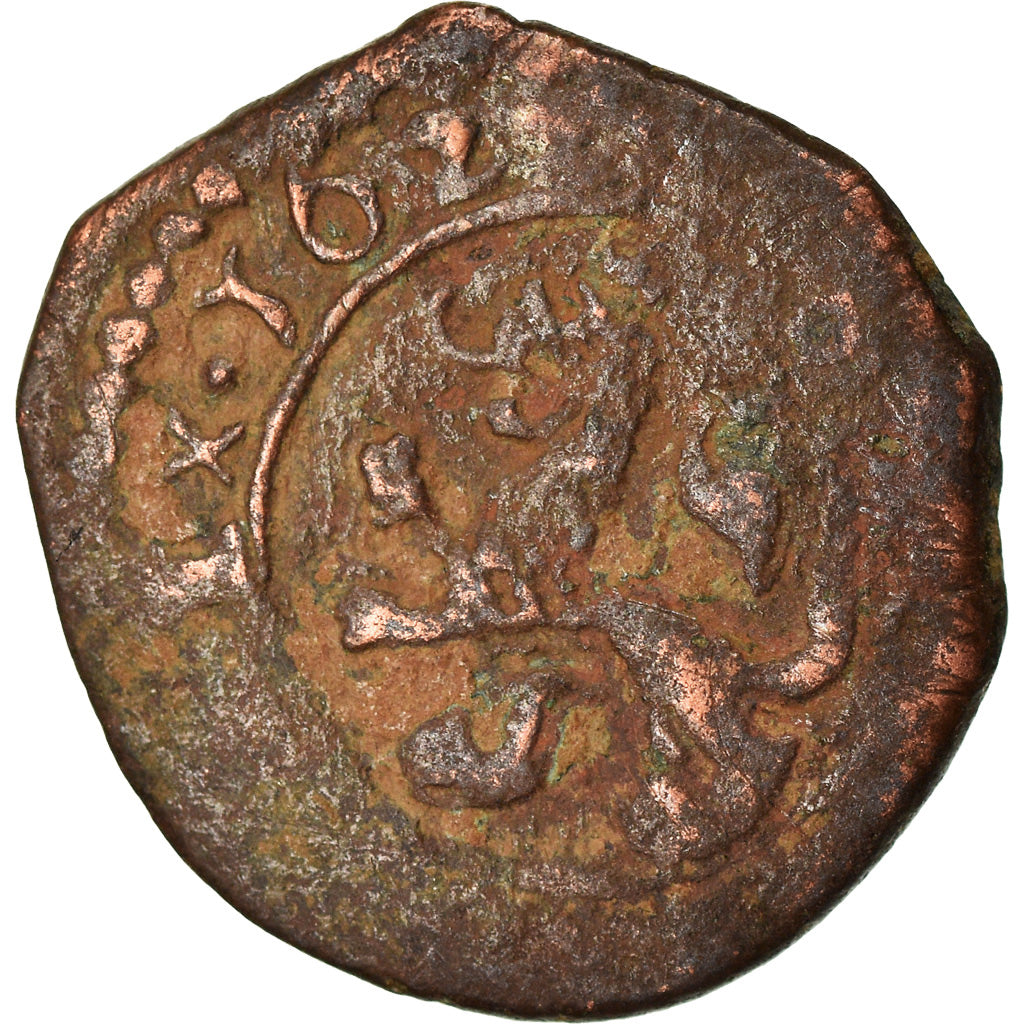 Coin, Spain, Philip IV, 2 Maravedis, 1622, Cuenca, VF(20-25), Bronze, KM:4.2