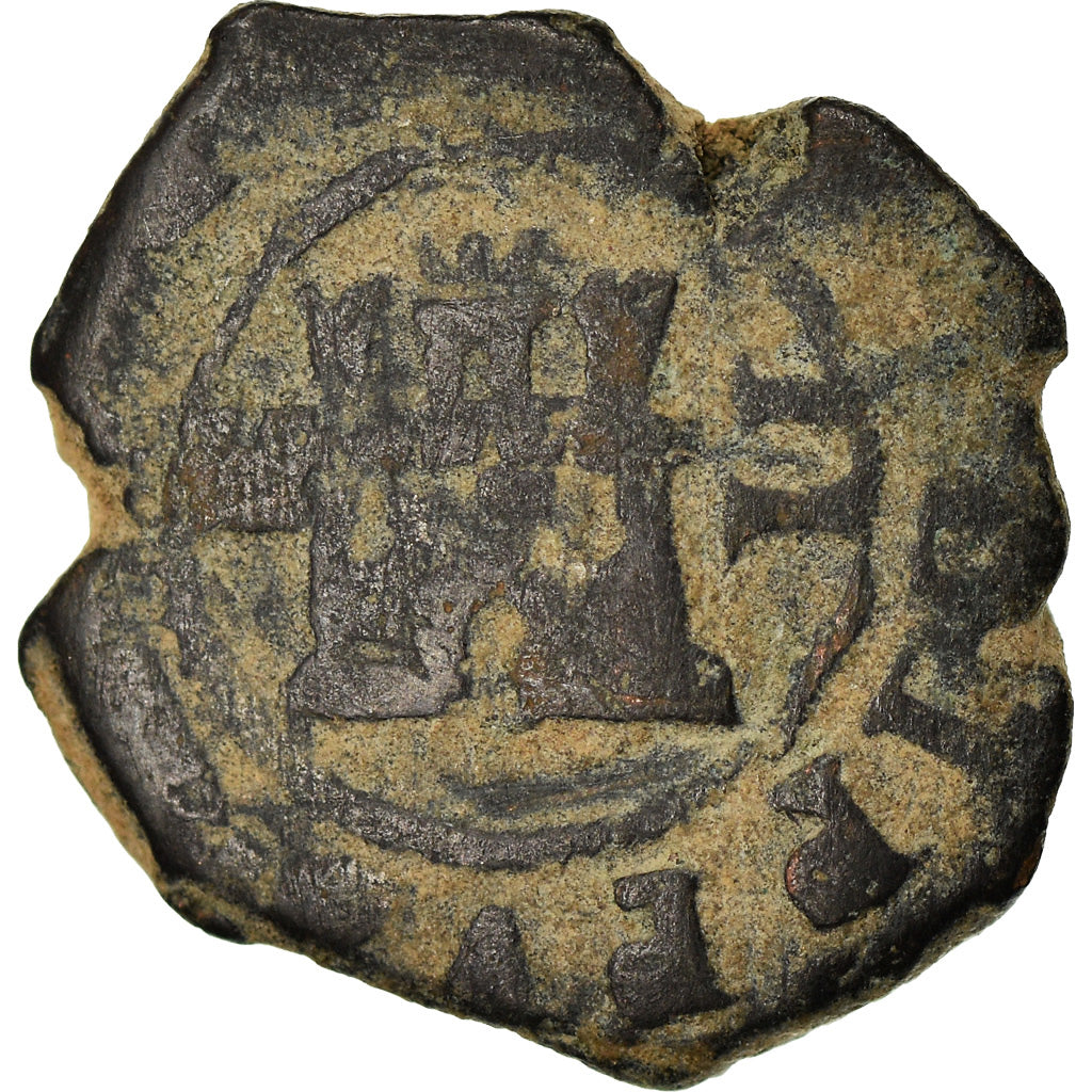 Moneda, España, Philip III, 2 Maravedis, Coruna, BC+, Cobre