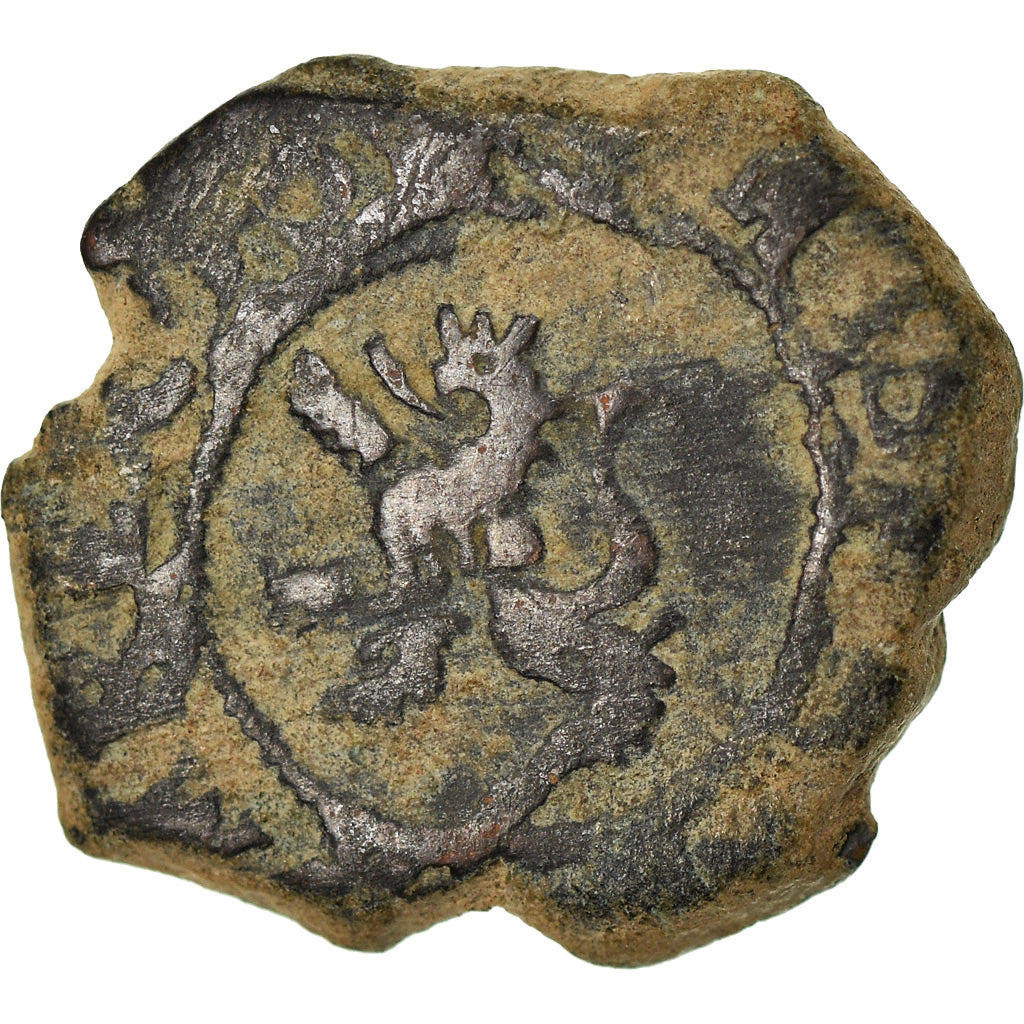 Moneda, España, Philip III, 2 Maravedis, Coruna, BC+, Cobre