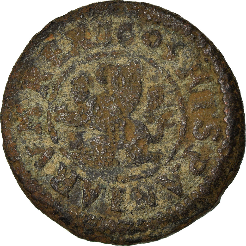 Moneta, Spagna, Philip III, 2 Maravedis, 1605, Segovia, MB, Bronzo, KM:3.7
