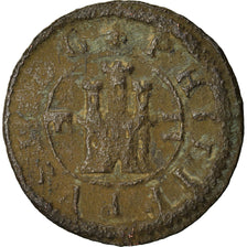 Coin, Spain, Philip III, 2 Maravedis, 1603, Segovia, VF(20-25), Bronze, KM:3.7