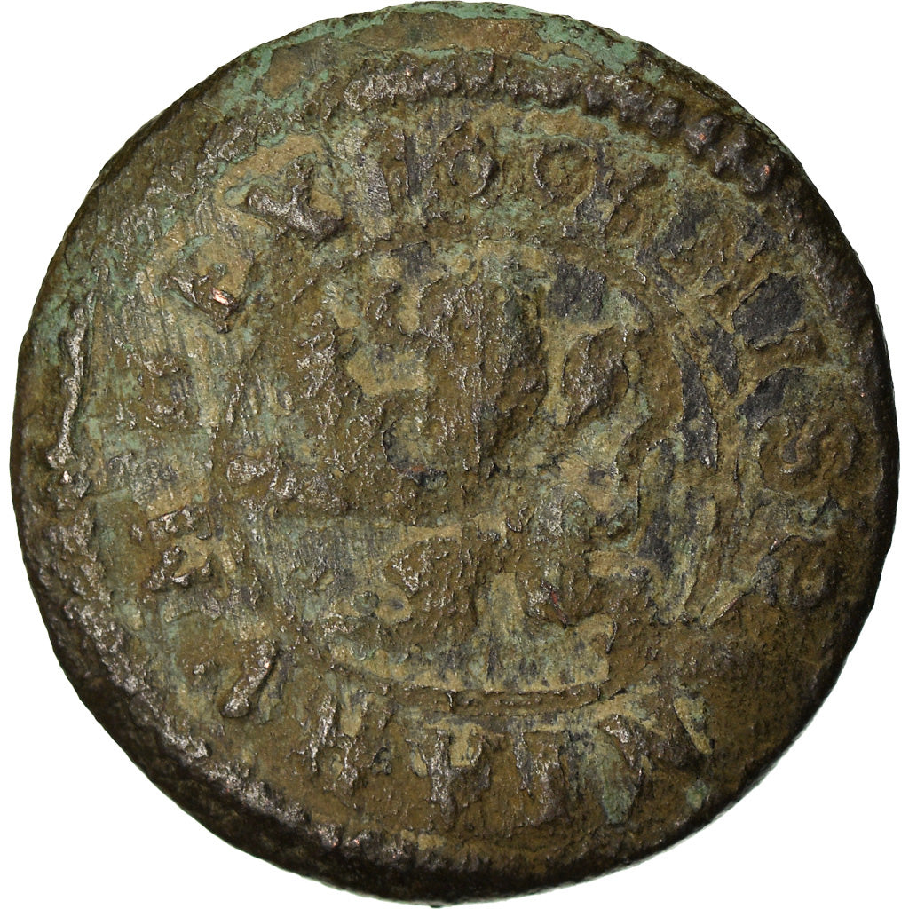 Coin, Spain, Philip III, 2 Maravedis, 1603, Segovia, VF(20-25), Bronze, KM:3.7