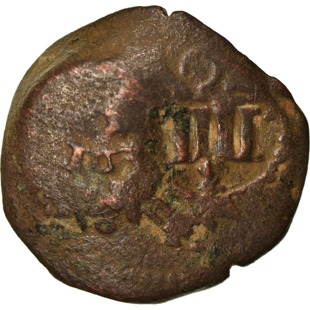 Coin, Spain, Philip IV, 6 Maravedis, 1659, Cuenca, VF(20-25), Copper