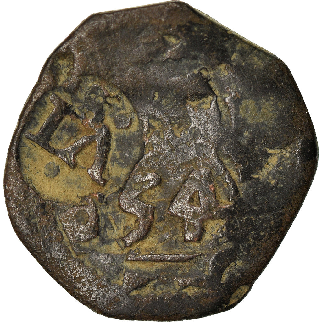 Coin, Spain, Philip IV, 6 Maravedis, 1654, Sevilla, F(12-15), Copper