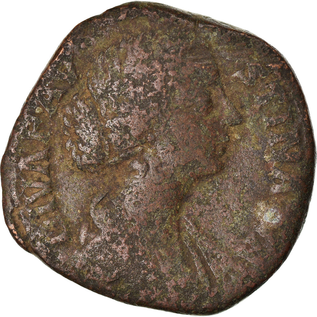 Moeda, Diva Faustina II, Sestertius, 175-176, Rome, F(12-15), Bronze, RIC:1706