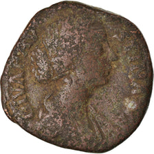 Moeda, Diva Faustina II, Sestertius, 175-176, Rome, F(12-15), Bronze, RIC:1706