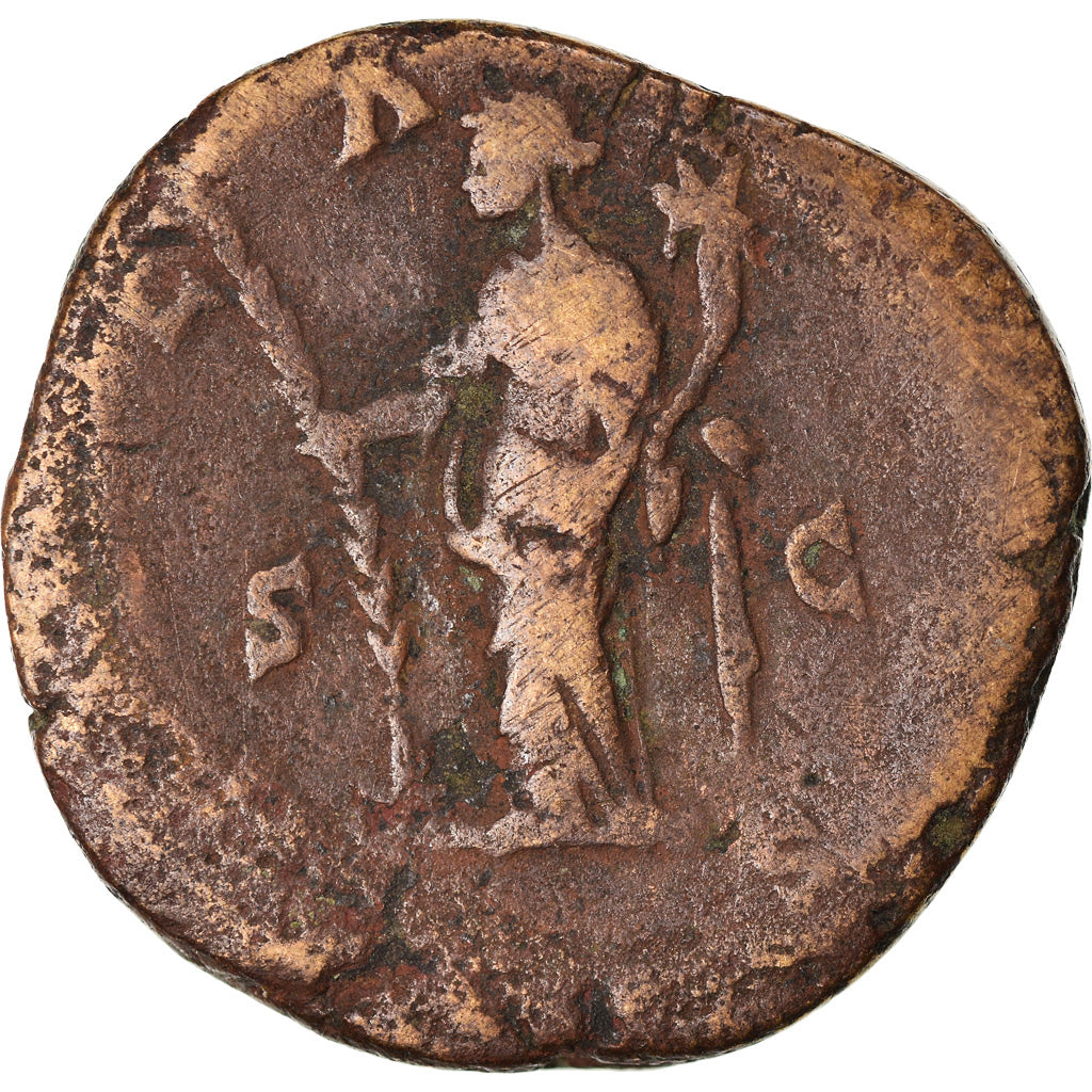 Coin, Faustina II, Sestertius, 161, Rome, F(12-15), Bronze, RIC:1642