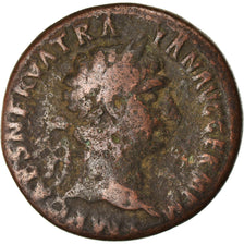 Moneta, Trajan, As, 99-100, Rome, VF(20-25), Miedź, RIC:434