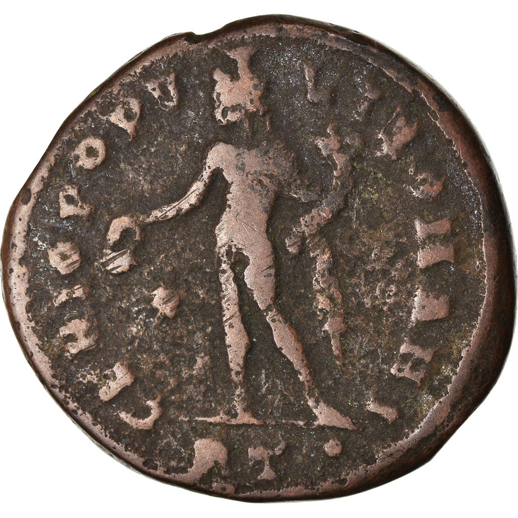 Coin, Maximianus, Follis, 295-296, Ticinum, VF(30-35), Billon, RIC:30b