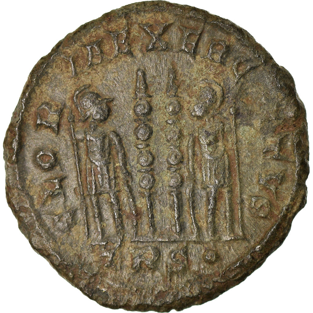 Munten, Constantijn II, Nummus, 330-331, Trier, ZF, Koper, RIC:VII 520
