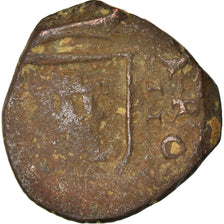 Coin, Spain, Charles II, 2 Maravedis, 1681, F(12-15), Copper