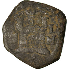 Coin, Spain, Philip II, 2 Maravedis, Segovia, VF(30-35), Copper