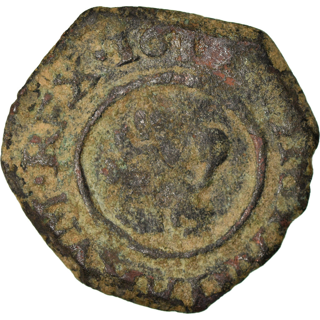 Coin, Spain, Philip III, 4 maravedis, 1618, Madrid, VF(20-25), Bronze, KM:6.4