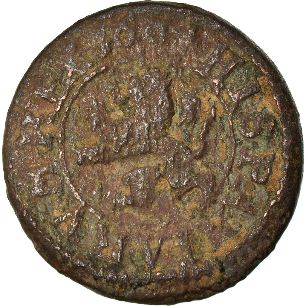 Monnaie, Espagne, Philip III, 2 Maravedis, 1604, Segovia, TB+, Bronze, KM:3.7