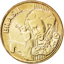 BRAZIL, 10 Centavos, 2008, KM #649.2, MS(63), Bronze Plated Steel, 20, 4.82