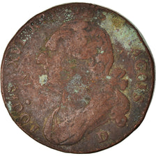 Münze, Frankreich, Louis XVI, 12 Deniers, 1792, Lyon, SGE+, Bronze, KM:600.5