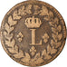 Moneta, Francia, Louis XVIII, Decime, 1815, Strasbourg, MB, Bronzo, KM:701