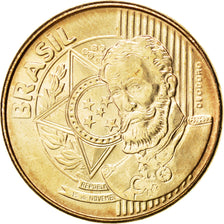 BRAZIL, 25 Centavos, 2007, KM #650, MS(63), Bronze Plated Steel, 25, 7.59