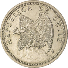 Moneda, Chile, Peso, 1933, Santiago, MBC+, Cobre - níquel, KM:176.1