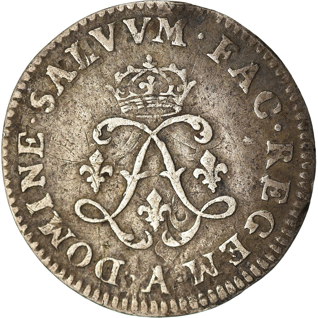 Munten, Frankrijk, Louis XIV, 4 Sols aux 2 L, 4 Sols 2 Deniers, 1691, Paris