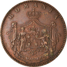 Coin, Romania, Carol I, 5 Bani, 1867, AU(50-53), Copper, KM:3.2