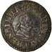 Moneta, Francia, Henri IV, Denier Tournois, 1609, Paris, BB, Rame, CGKL:224