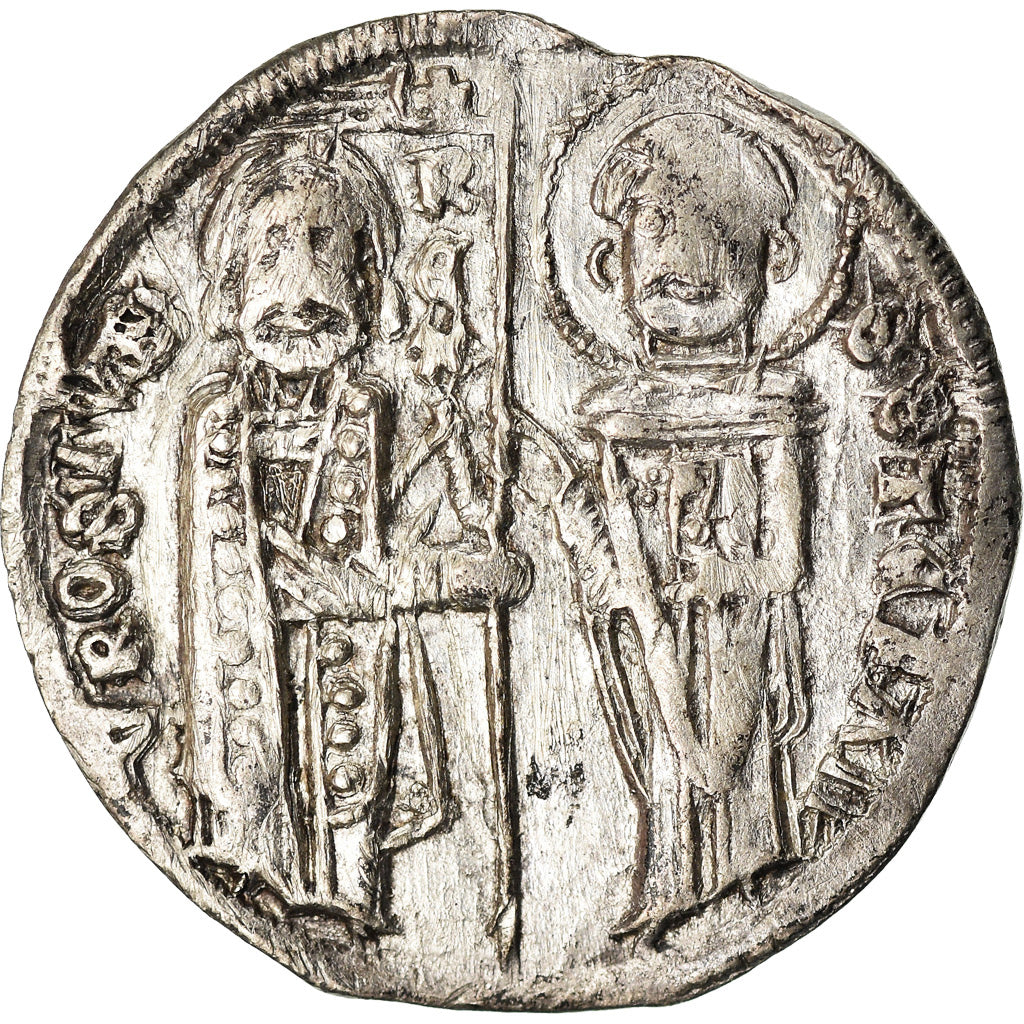 Coin, Serbia, Stefan Uros II Milutin, Gros, 1282-1321, EF(40-45), Silver