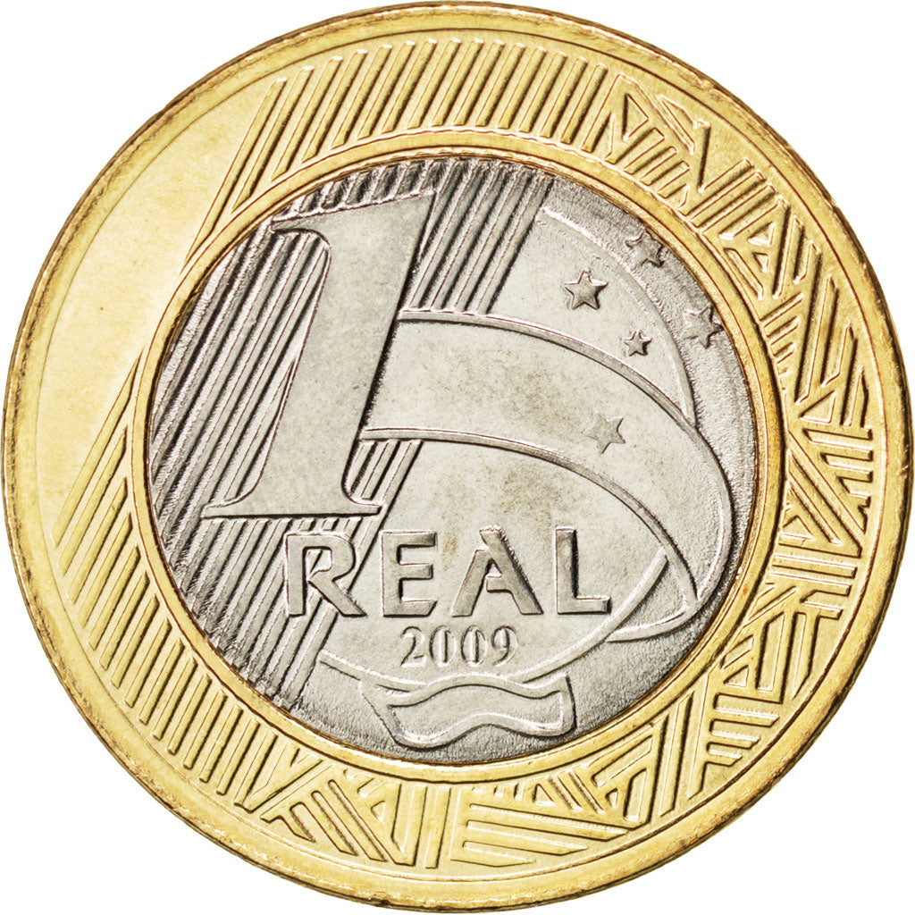 BRAZIL, Real, 2009, Rio de Janeiro, KM #652a, MS(63), Bi-Metallic, 27, 6.91