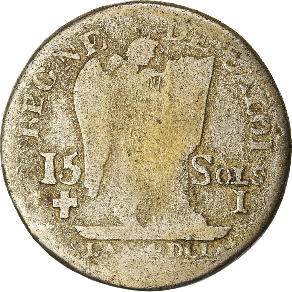 Münze, Frankreich, Louis XVI, 15 sols françois, 15 Sols, 1/8 ECU, 1792
