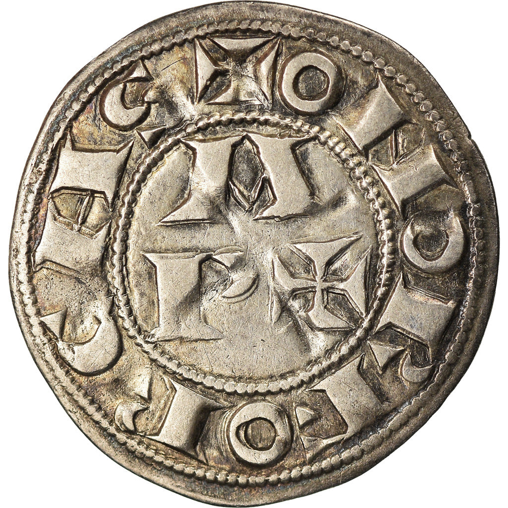 Coin, France, Béarn, Les Centulles, Denarius, Morlaas, AU(50-53), Silver