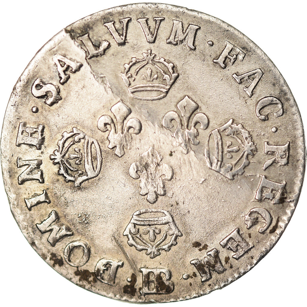Munten, Frankrijk, Louis XIV, 11 Sols aux couronnes de Strasbourg, 10 Sols-1/8