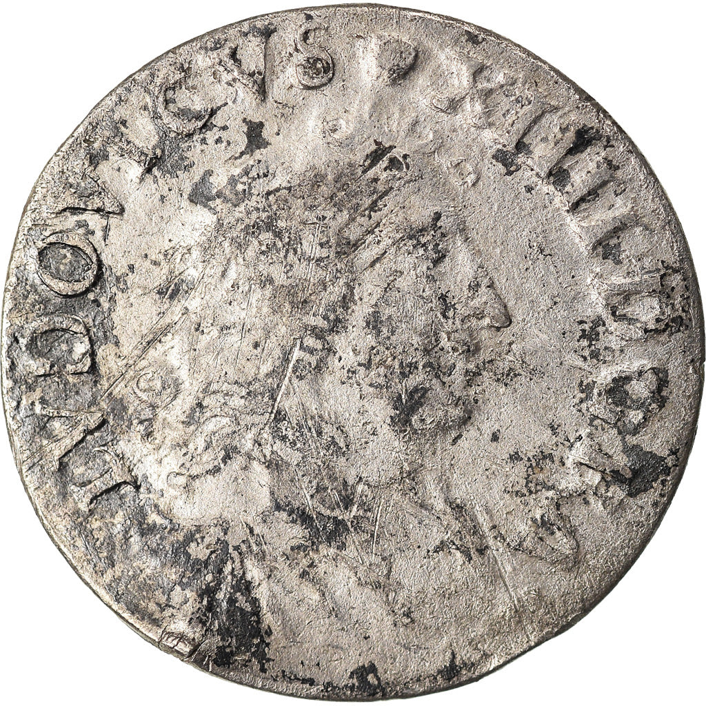 Moeda, França, Louis XIV, 4 Sols dits « des Traitants », 4 Sols, 1677
