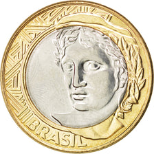 Coin, Brazil, Real, 2008, MS(63), Bi-Metallic, KM:652a