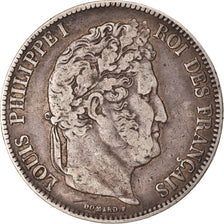 Coin, France, Louis-Philippe, 5 Francs, 1835, Lille, EF(40-45), Silver