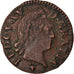 Coin, France, Louis XV, Liard à la vieille tête, Liard, 1773, Reims